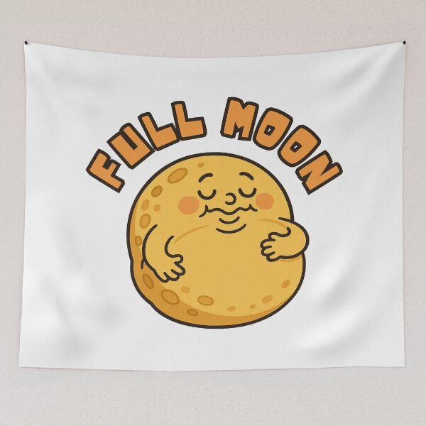 Item preview, Adorable Kawaii Full Moon designed and sold by UNK-Fatigues.