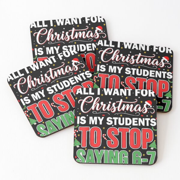 Item preview, Funny Teacher Christmas - Stop Saying 67! designed and sold by Hica1889.