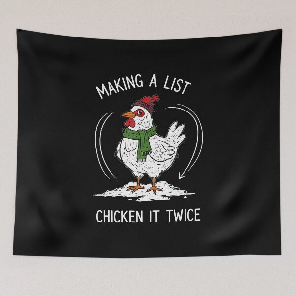 Item preview, Chicken Christmas Shirt Making A List Chicken It Twice designed and sold by AlyceLynne.