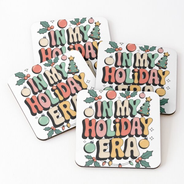 Item preview, In My Holiday Era – Retro Christmas Aesthetic Vintage Typography designed and sold by CrystalCove11.