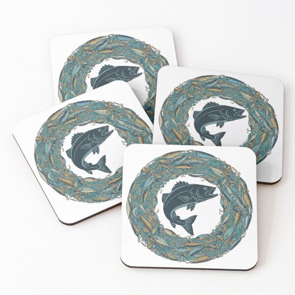 Item preview, Lure Wreath Fishing Illustration designed and sold by MartinxMarie.