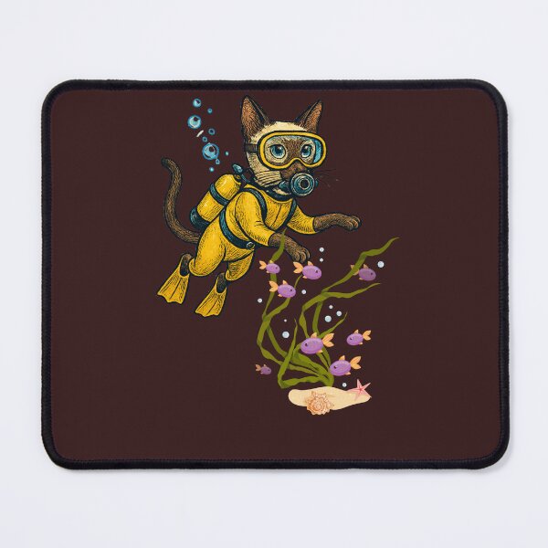 Item preview, Scuba Diving Cat Lover T-Shirt designed and sold by Thanineemedia.