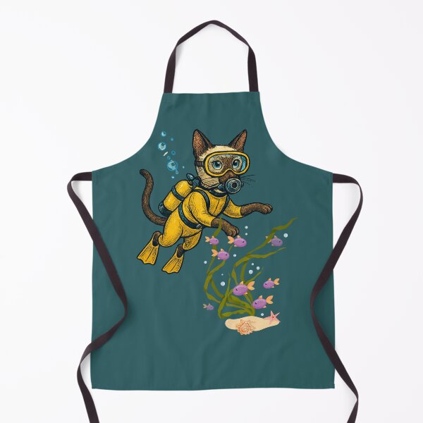 Item preview, Scuba Diving Cat Lover T-Shirt designed and sold by Thanineemedia.