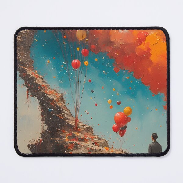 Item preview, Rocky path and floating balloons designed and sold by Mianku | Für das Leben.