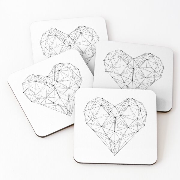 Item preview, Geometric Heart – Modern Minimal Polygon Art designed and sold by VedNarts.