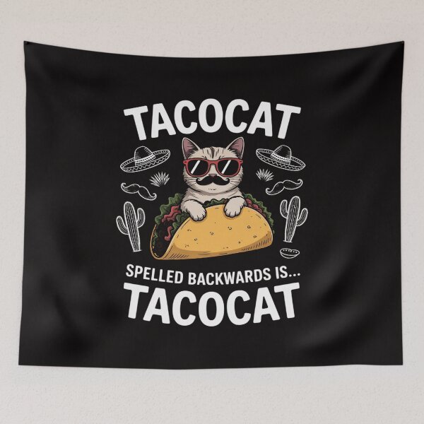 Item preview, Tacocat Spelled Backwards is Tacocat Mexican Taco Cat designed and sold by portcrysral.