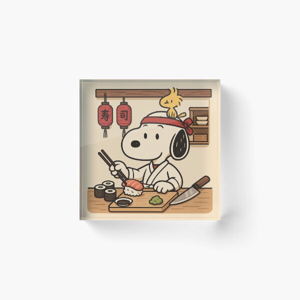 Item preview, Snoopy Sushi Chef – Cute Japanese Kitchen Aesthetic designed and sold by Tidal Arts.