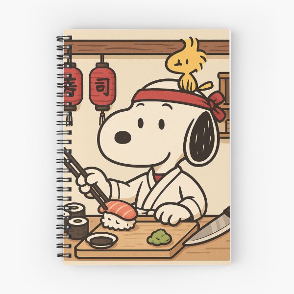 Item preview, Snoopy Sushi Chef – Cute Japanese Kitchen Aesthetic designed and sold by Tidal Arts.