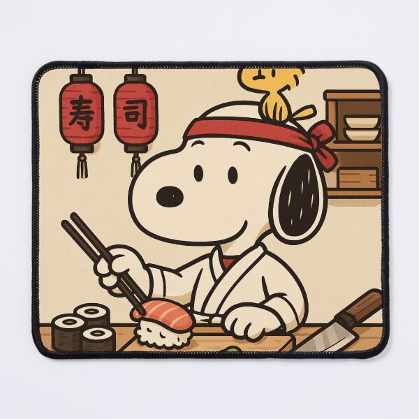 Item preview, Snoopy Sushi Chef – Cute Japanese Kitchen Aesthetic designed and sold by Tidal Arts.