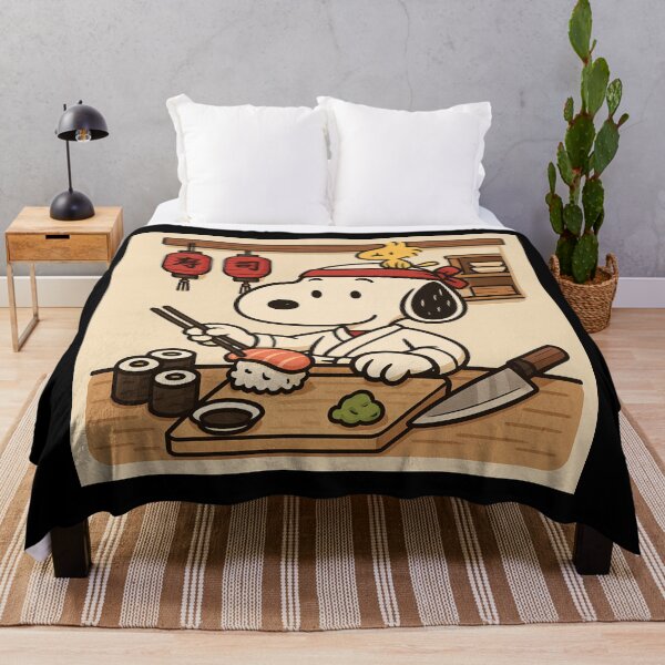 Item preview, Snoopy Sushi Chef – Cute Japanese Kitchen Aesthetic designed and sold by Tidal Arts.
