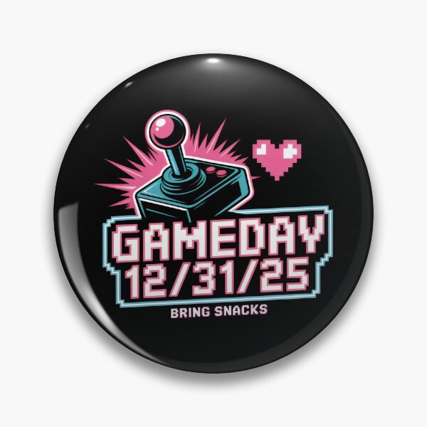 Item preview, Gameday 12 31 25 Pixel Joystick Heart Party Design designed and sold by SplashTastic.