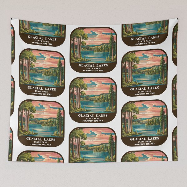 Item preview, Vintage Glacial Lakes State Park (Minnesota State Park) designed and sold by RabbitK.