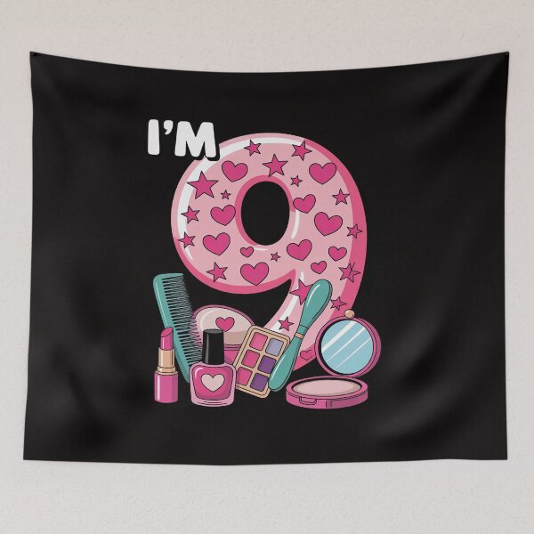 Item preview, Spa Birthday Party I'm 9 Girls Makeup 9th Bday Kids Toddlers designed and sold by portcrysral.