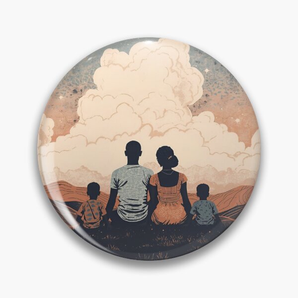Item preview, Happy Are Those Conscious African Family & Fluffy Clouds designed and sold by EveryGoodGift.