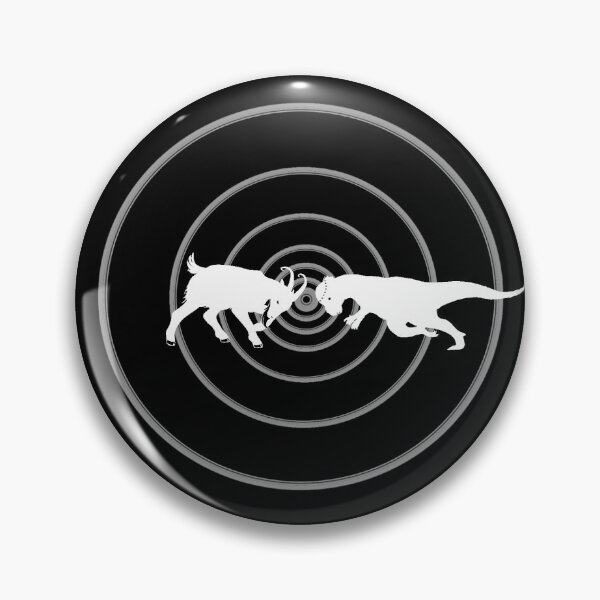 Item preview, Goat vs Bone Head Dino Grey & White designed and sold by BleatinDesigns.