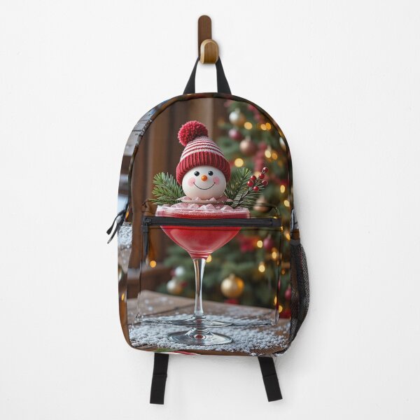 Item preview, Snowman Holiday Cocktail – Festive Christmas Drink in a Cozy Winter Setting designed and sold by PixelVibe782.