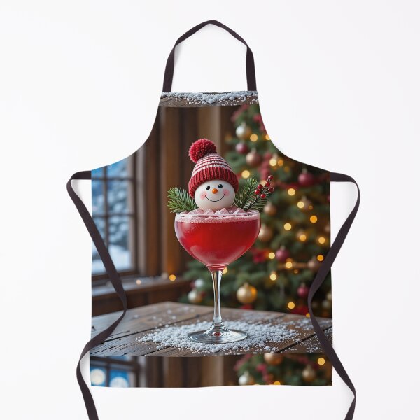 Item preview, Snowman Holiday Cocktail – Festive Christmas Drink in a Cozy Winter Setting designed and sold by PixelVibe782.