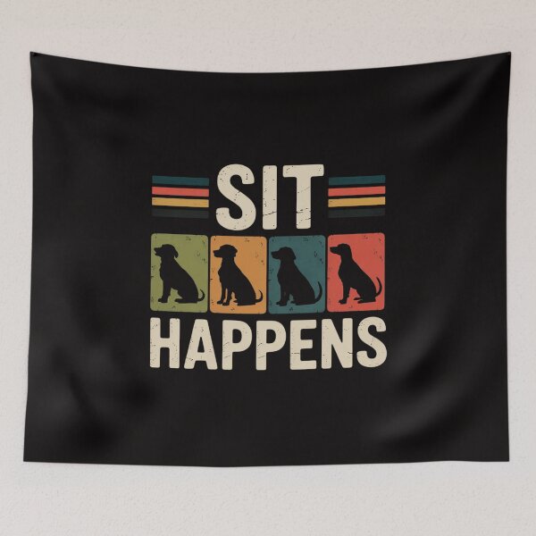 Item preview, Sit Happens Cute Dogs Dog Trainer designed and sold by ForestMmost.