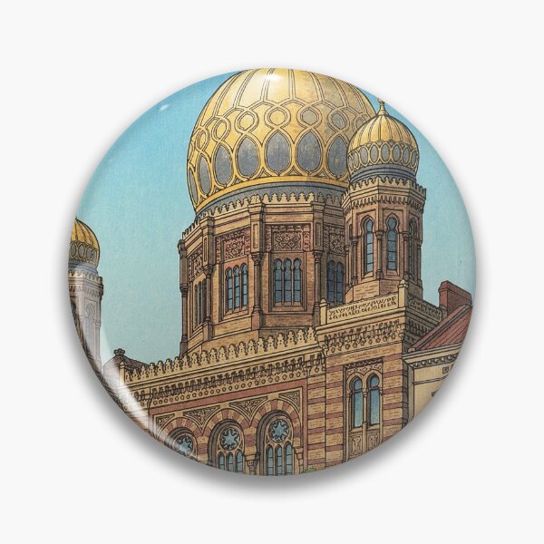 Item preview, New Synagogue of Berlin Japanese Woodblock Print designed and sold by Takeda-art.