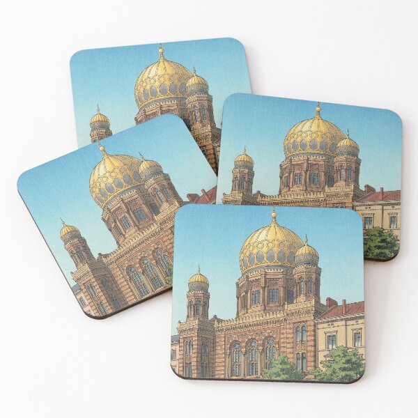 Item preview, New Synagogue of Berlin Japanese Woodblock Print designed and sold by Takeda-art.