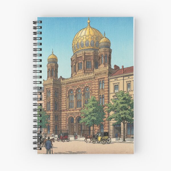 Item preview, New Synagogue of Berlin Japanese Woodblock Print designed and sold by Takeda-art.