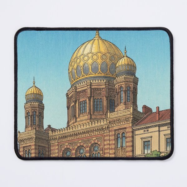 Item preview, New Synagogue of Berlin Japanese Woodblock Print designed and sold by Takeda-art.