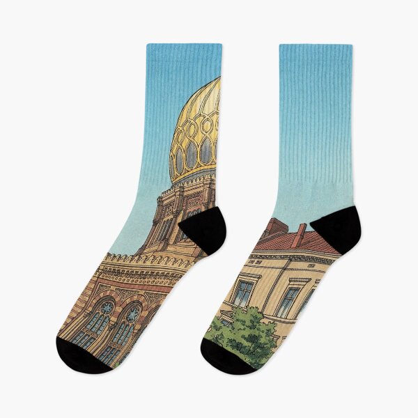 Item preview, New Synagogue of Berlin Japanese Woodblock Print designed and sold by Takeda-art.