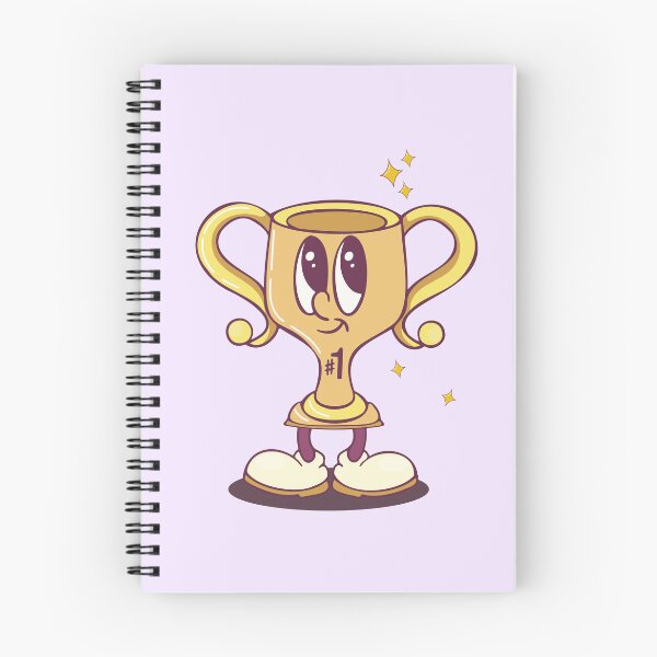 Item preview, Cute Cartoon Trophy Character with Sparkling Golden Details designed and sold by Mariia Berezhna.