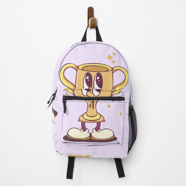 Item preview, Cute Cartoon Trophy Character with Sparkling Golden Details designed and sold by Mariia Berezhna.