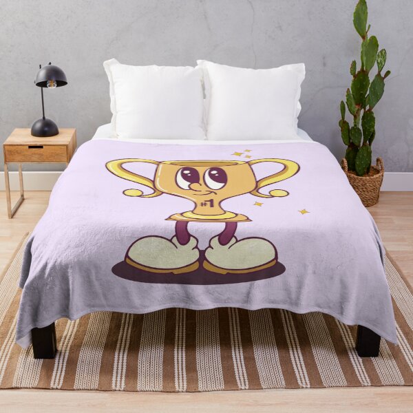 Item preview, Cute Cartoon Trophy Character with Sparkling Golden Details designed and sold by Mariia Berezhna.