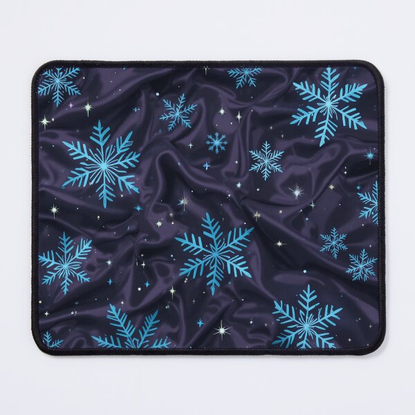 Item preview, Silky Purple Winter Night – Snowflakes and Stars Elegant Background designed and sold by PixelVibe782.
