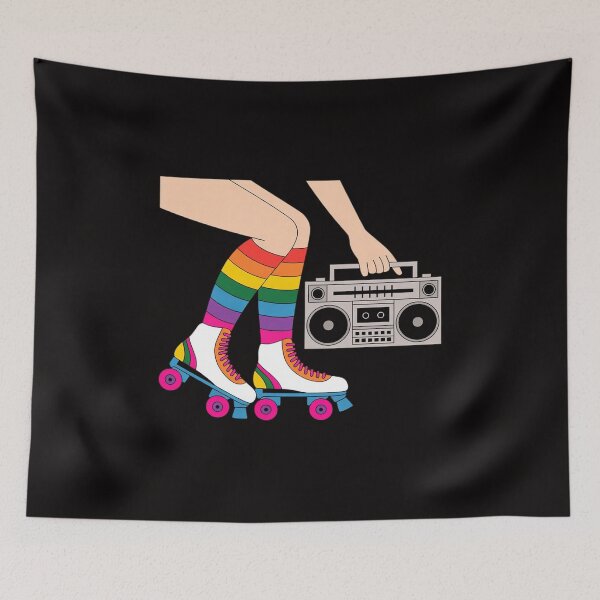 Item preview, Rollerskates 80's Roller Disco Skating Girl Gift designed and sold by ForestMmost.