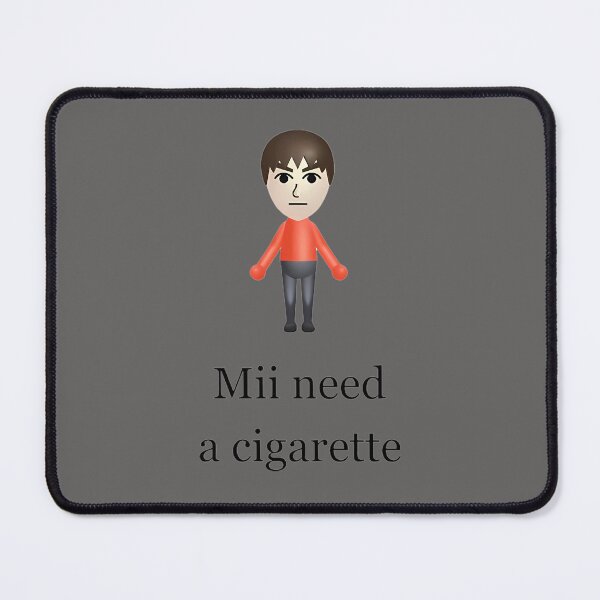Item preview, MII-NEED-A-CIGARETTE-FUNNY-WII-T-SHIRT designed and sold by AdnaFawzi.