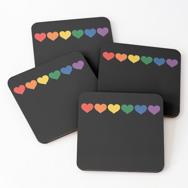 Item preview, Gay Pride Hearts LGBTQ Ally Shirt - Rainbow Hearts designed and sold by AvagondaMind.