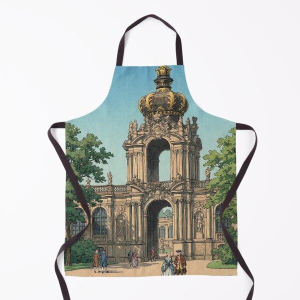 Item preview, The Crown Gate of Dresden Zwinger Japanese Woodblock Print designed and sold by Takeda-art.