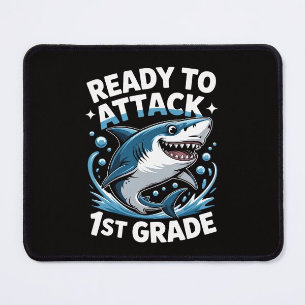 Item preview, Ready To Attack 1st Grade Shark First Grade Teacher Student designed and sold by ForestMmost.