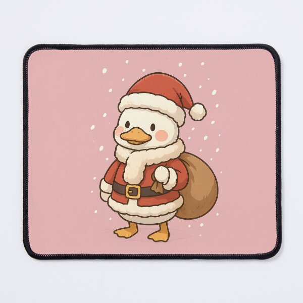 Item preview, Santa Duck – Cute Christmas Character Sticker designed and sold by ChubbyGoong.