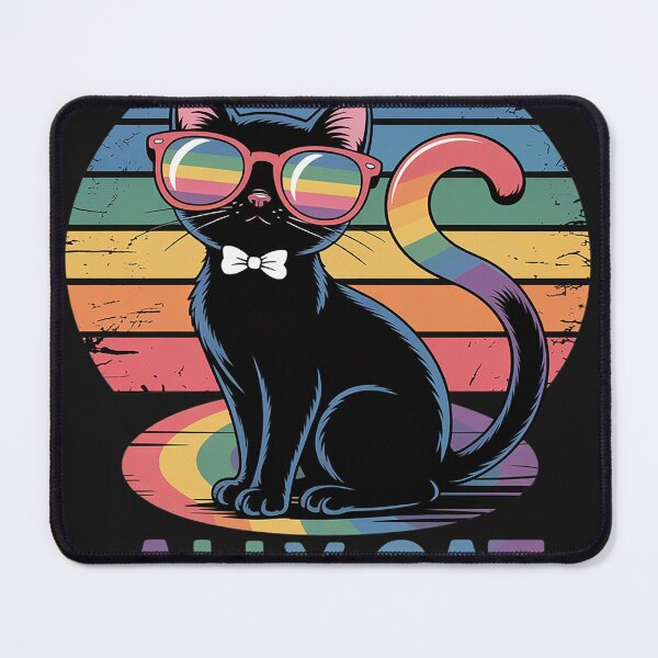 Item preview, Gay Pride Month Ally Cat Funny LGBTQ Rainbow Men Women Kids designed and sold by AvagondaMind.
