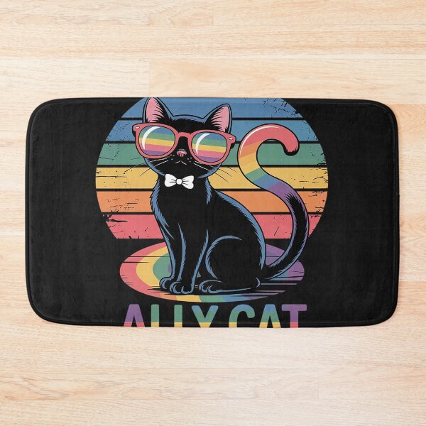 Item preview, Gay Pride Month Ally Cat Funny LGBTQ Rainbow Men Women Kids designed and sold by AvagondaMind.