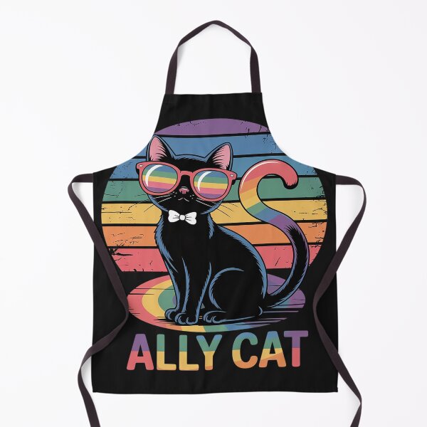 Item preview, Gay Pride Month Ally Cat Funny LGBTQ Rainbow Men Women Kids designed and sold by AvagondaMind.