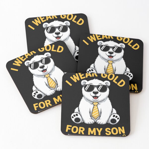 Item preview, Bear I Wear Gold for My Son Childhood Cancer designed and sold by HardcoreTour.