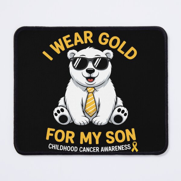 Item preview, Bear I Wear Gold for My Son Childhood Cancer designed and sold by HardcoreTour.