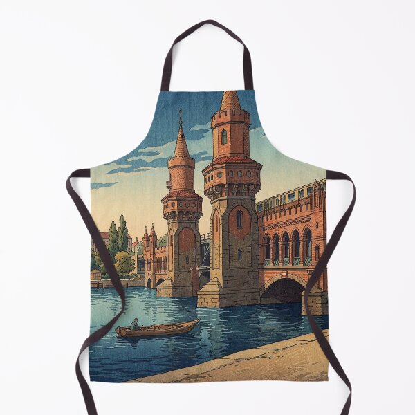 Item preview, Oberbaum Bridge Japanese Woodblock Print designed and sold by Takeda-art.