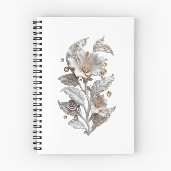 Item preview, A lily branch carved from marble and adorned with precious stones. designed and sold by MadinaFatt.