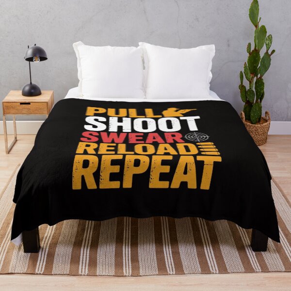 Item preview, Pull Shoot Swear Reload Repeat Skeet Shooting Trap designed and sold by ForestMmost.