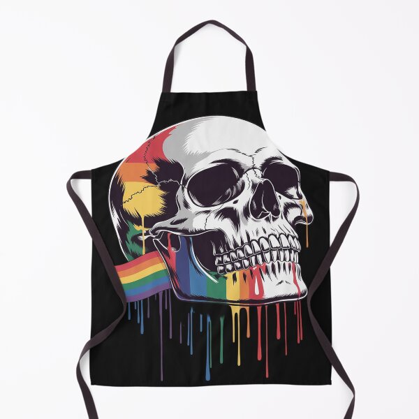 Item preview, Gay Pride Month Skull Skeleton LGBTQ Ally Rainbow Men Women designed and sold by AvagondaMind.