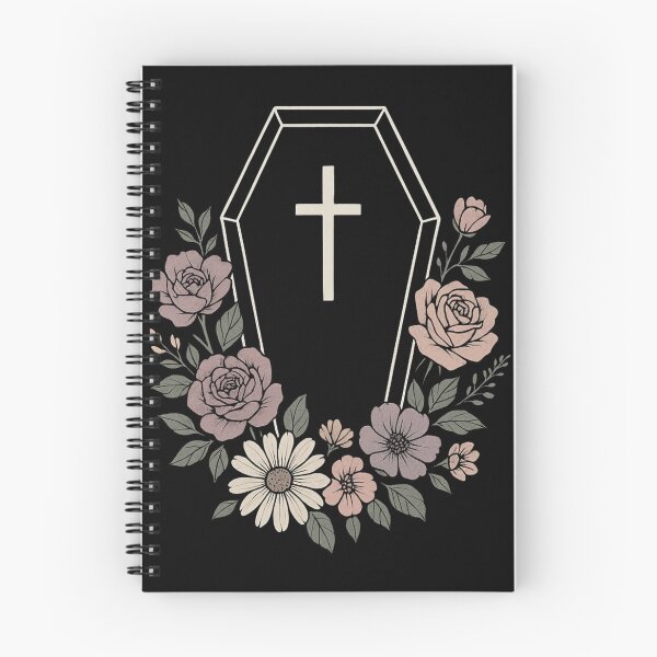 Item preview, Pastel Floral Coffin – Soft Goth Aesthetic – Cute Pastel Gothic Flowers designed and sold by Mouraludia.