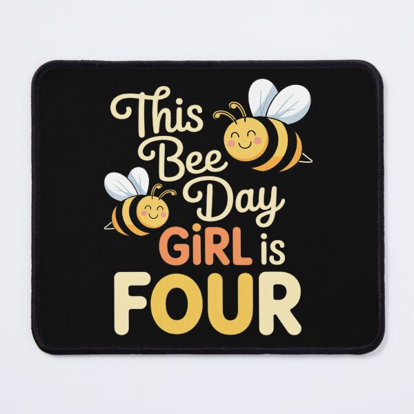 Item preview, Bee 4th Birthday Girl Honey Party Pollinator Garden Buzz designed and sold by HardcoreTour.