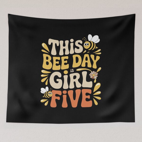 Item preview, Bee 5th Birthday Girl Honey Party Pollinator Garden Buzz designed and sold by HardcoreTour.