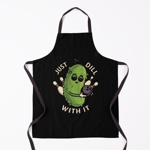 Item preview, Just Dill With It Funny Pickle Bowling Ball Humor designed and sold by TaraLiliana.